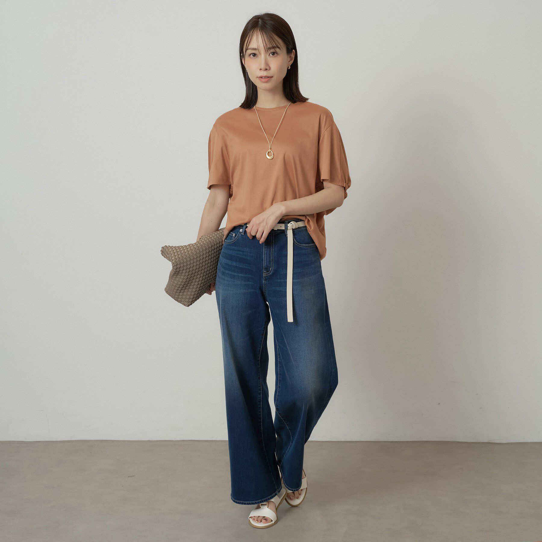 UNTITLED「【汗染み防止/接触冷感】ドルマンプルオーバー」|Tシャツ・カットソー|