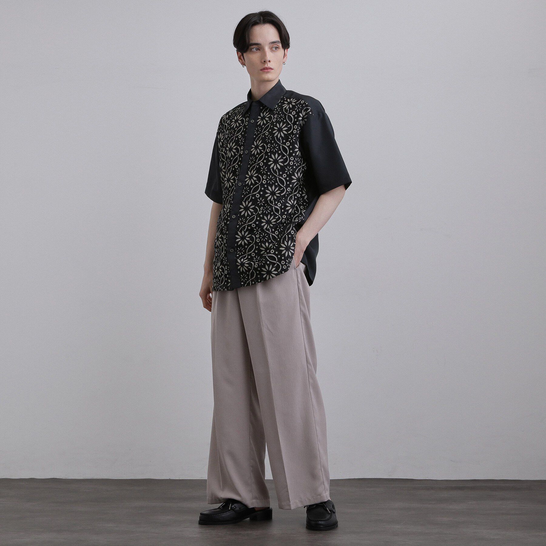 tk.TAKEO KIKUCHI「【昨年売上1500枚超え！】ボタニカルレースシャツ/フラワーデザイン/レース/大人気/モード/キレイ」|シャツ・ブラウス|