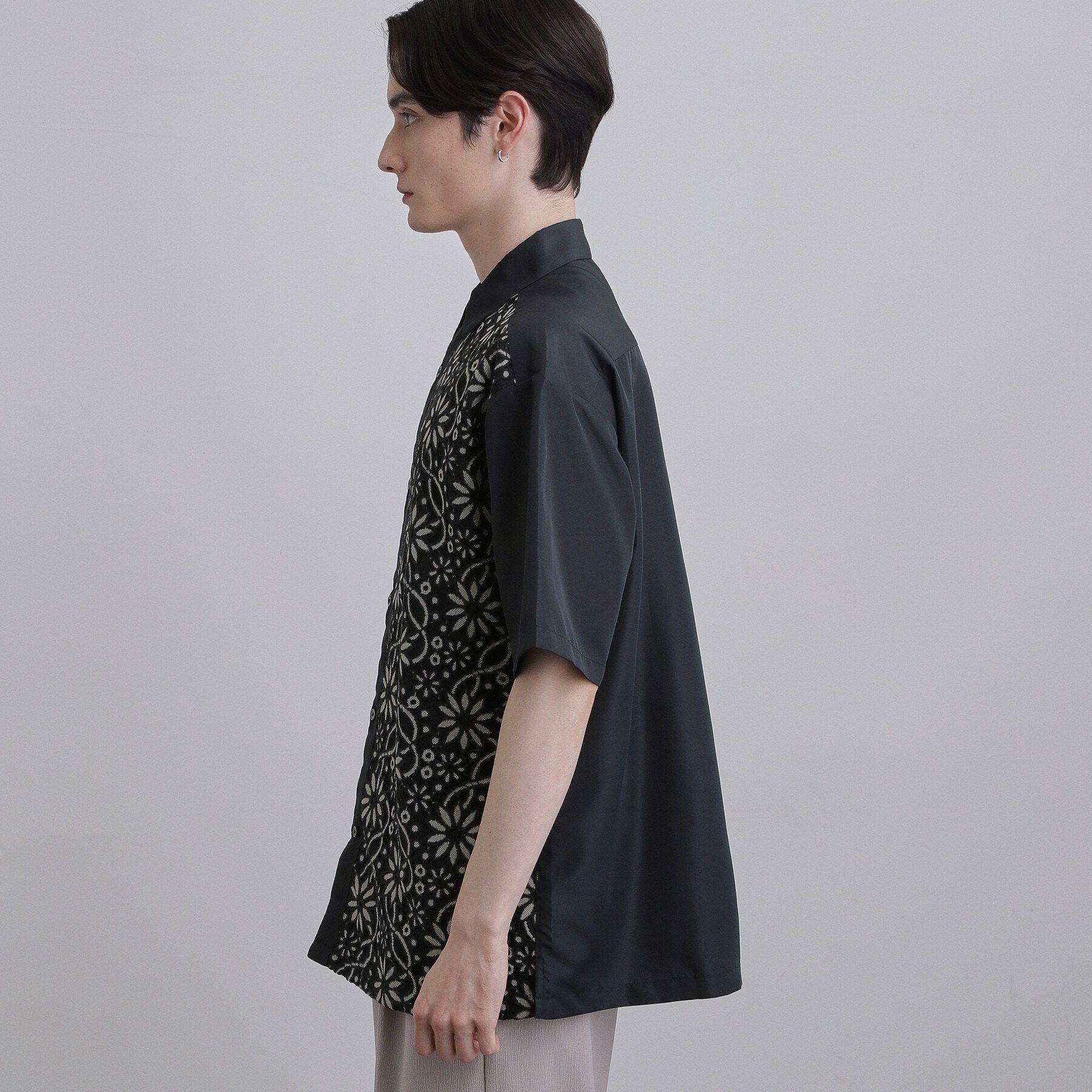 tk.TAKEO KIKUCHI「【昨年売上1500枚超え！】ボタニカルレースシャツ/フラワーデザイン/レース/大人気/モード/キレイ」|シャツ・ブラウス|