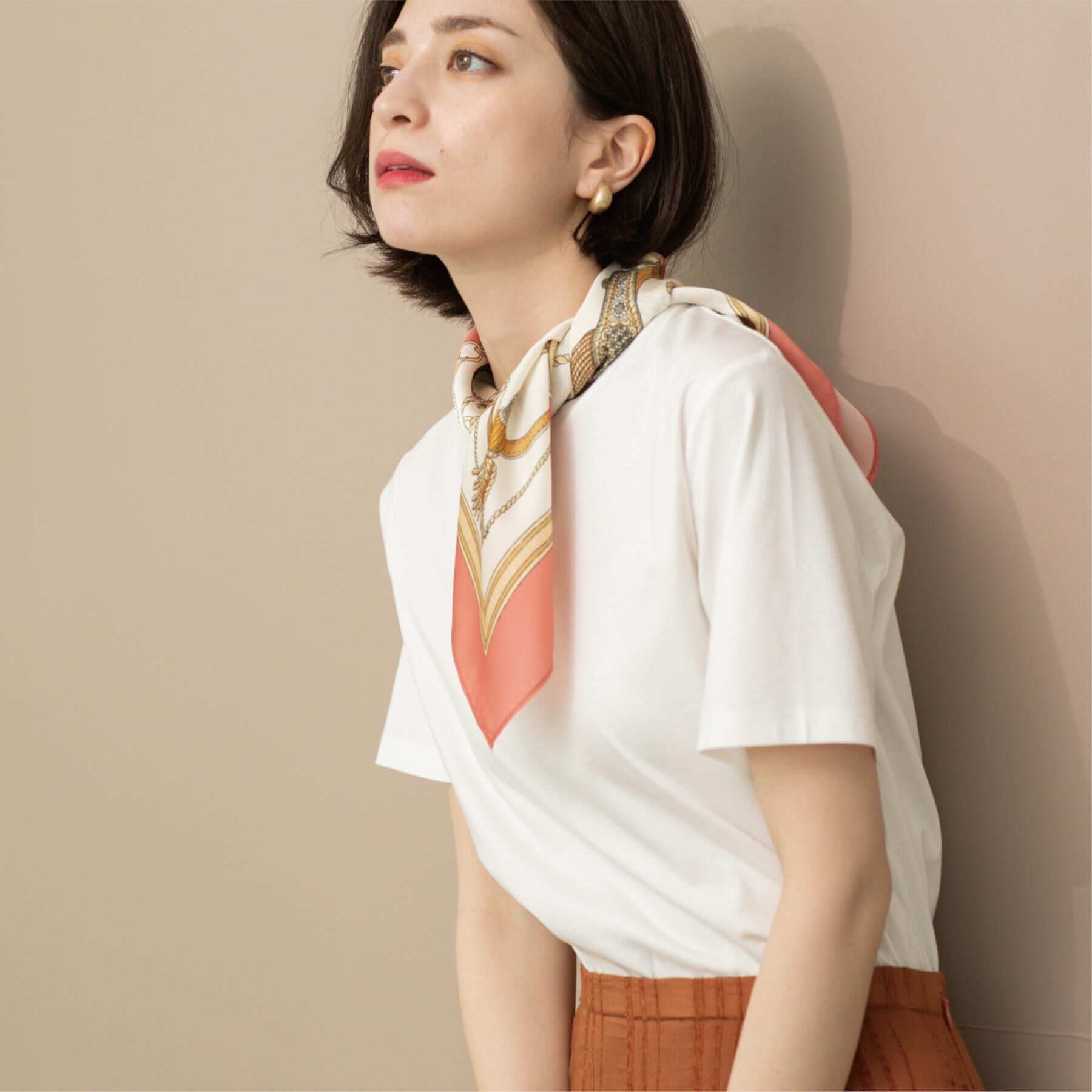 OPAQUE.CLIP「《5色展開／SS-LLサイズ》ベーシッククルーネックTシャツ【接触冷感／洗濯機洗い可】」|Tシャツ・カットソー|
