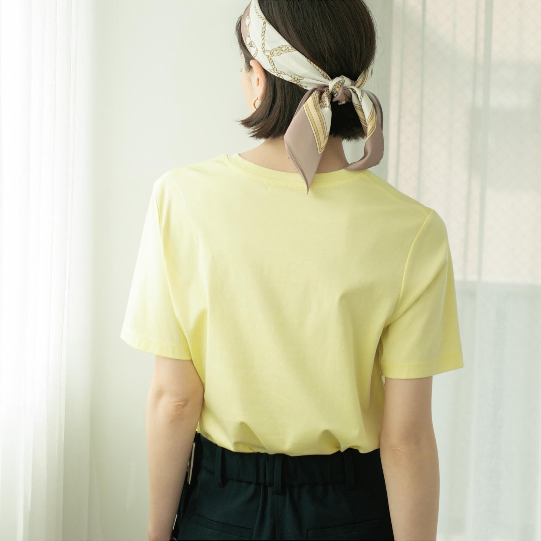 OPAQUE.CLIP「《5色展開／SS-LLサイズ》ベーシッククルーネックTシャツ【接触冷感／洗濯機洗い可】」|Tシャツ・カットソー|