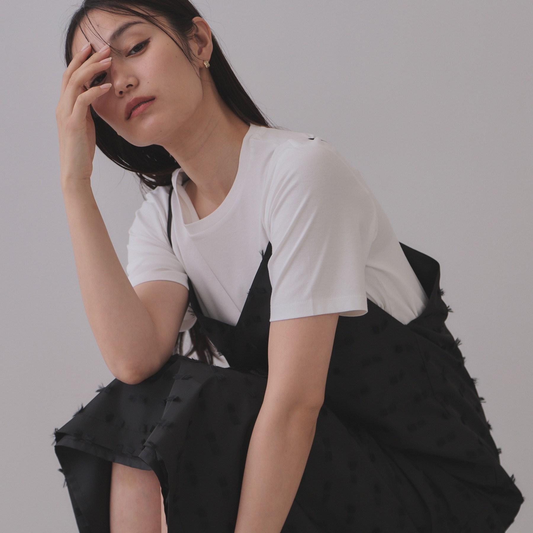 OPAQUE.CLIP「《5色展開／SS-LLサイズ》ベーシッククルーネックTシャツ【接触冷感／洗濯機洗い可】」|Tシャツ・カットソー|