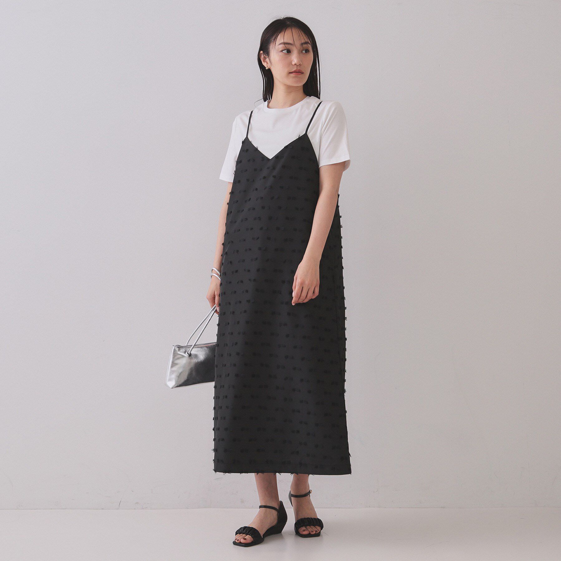 OPAQUE.CLIP「《5色展開／SS-LLサイズ》ベーシッククルーネックTシャツ【接触冷感／洗濯機洗い可】」|Tシャツ・カットソー|