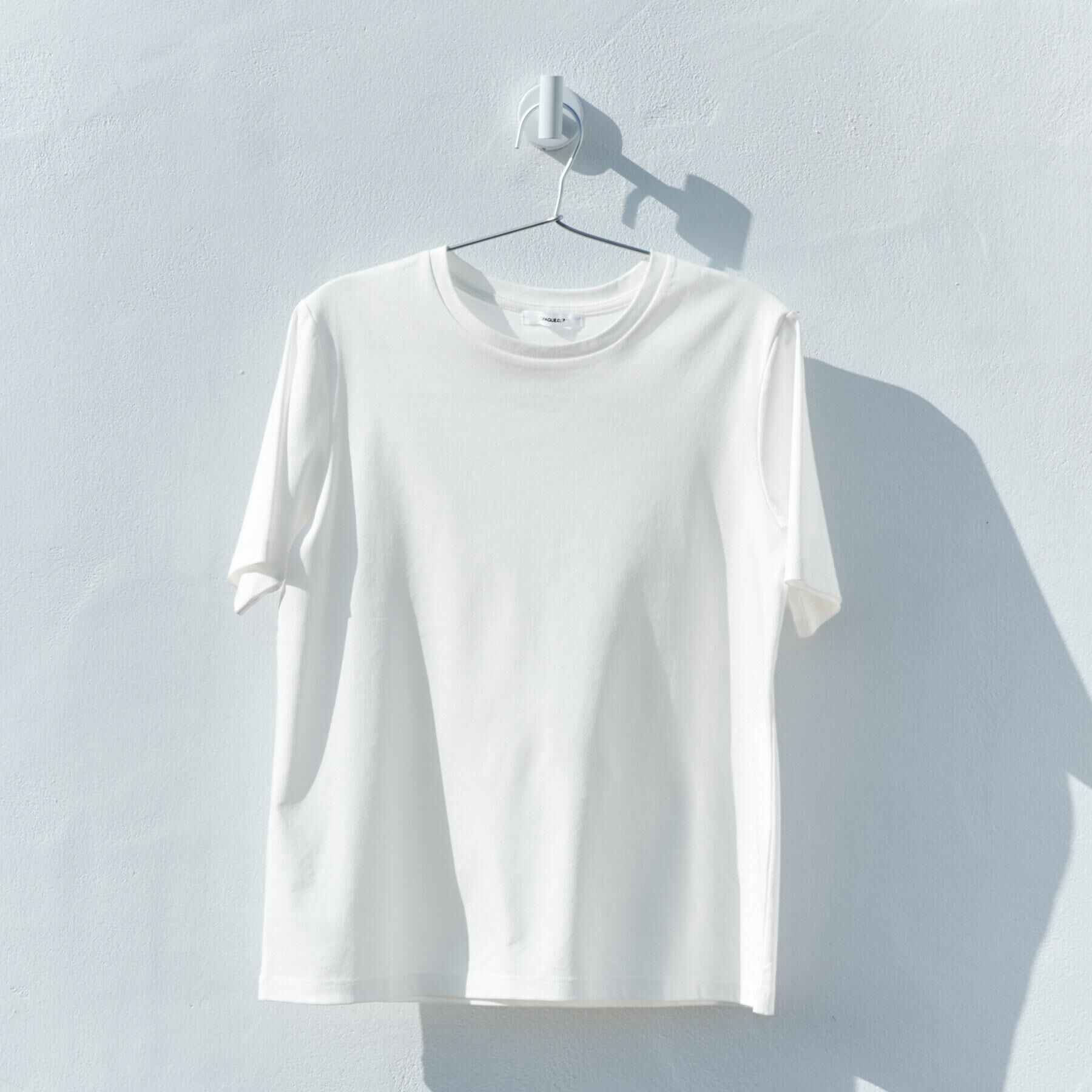 OPAQUE.CLIP「《5色展開／SS-LLサイズ》ベーシッククルーネックTシャツ【接触冷感／洗濯機洗い可】」|Tシャツ・カットソー|