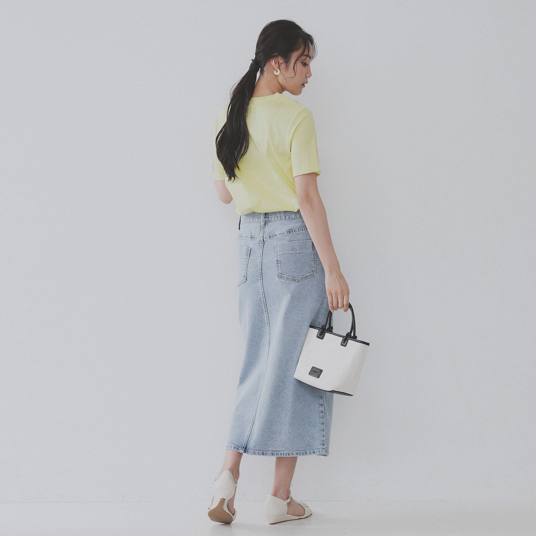 OPAQUE.CLIP「《5色展開／SS-LLサイズ》ベーシッククルーネックTシャツ【接触冷感／洗濯機洗い可】」|Tシャツ・カットソー|