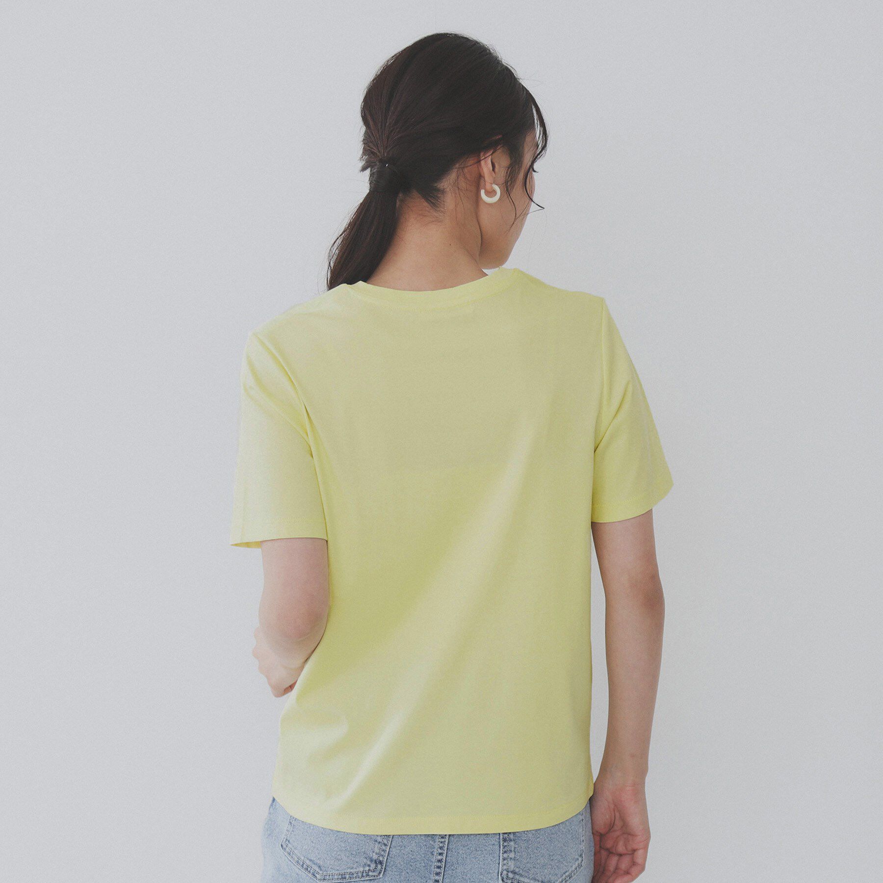 OPAQUE.CLIP「《5色展開／SS-LLサイズ》ベーシッククルーネックTシャツ【接触冷感／洗濯機洗い可】」|Tシャツ・カットソー|