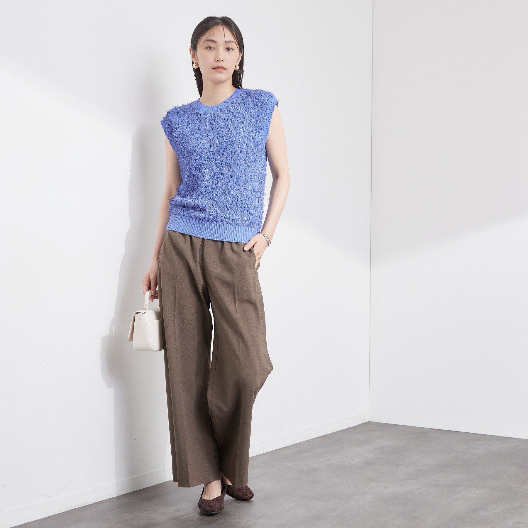 OPAQUE.CLIP「ラメテープヤーンニット【洗濯機OK】」|ニット・セーター|