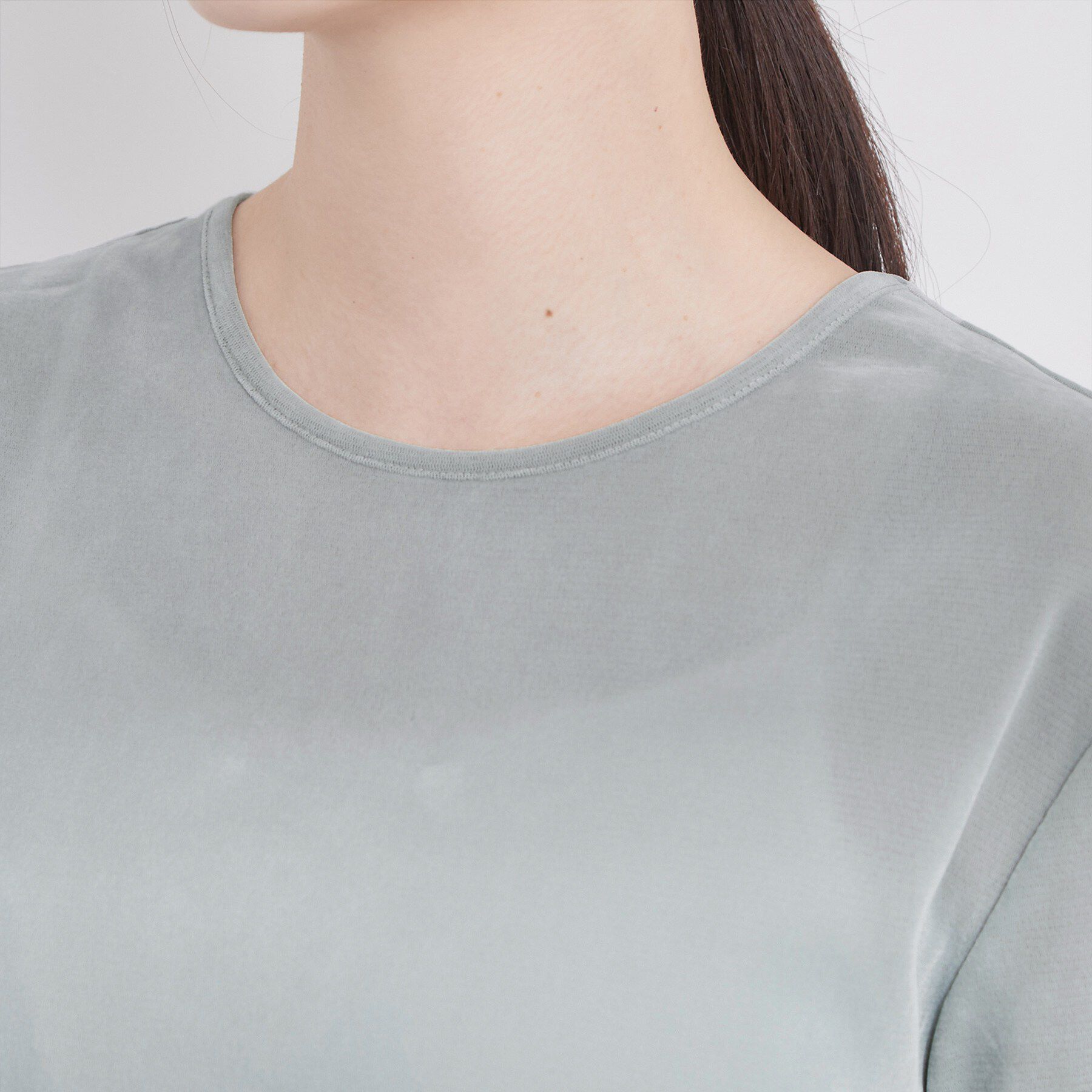 OPAQUE.CLIP「フロッキーチュールカットソー【洗濯機OK】」|Tシャツ・カットソー|