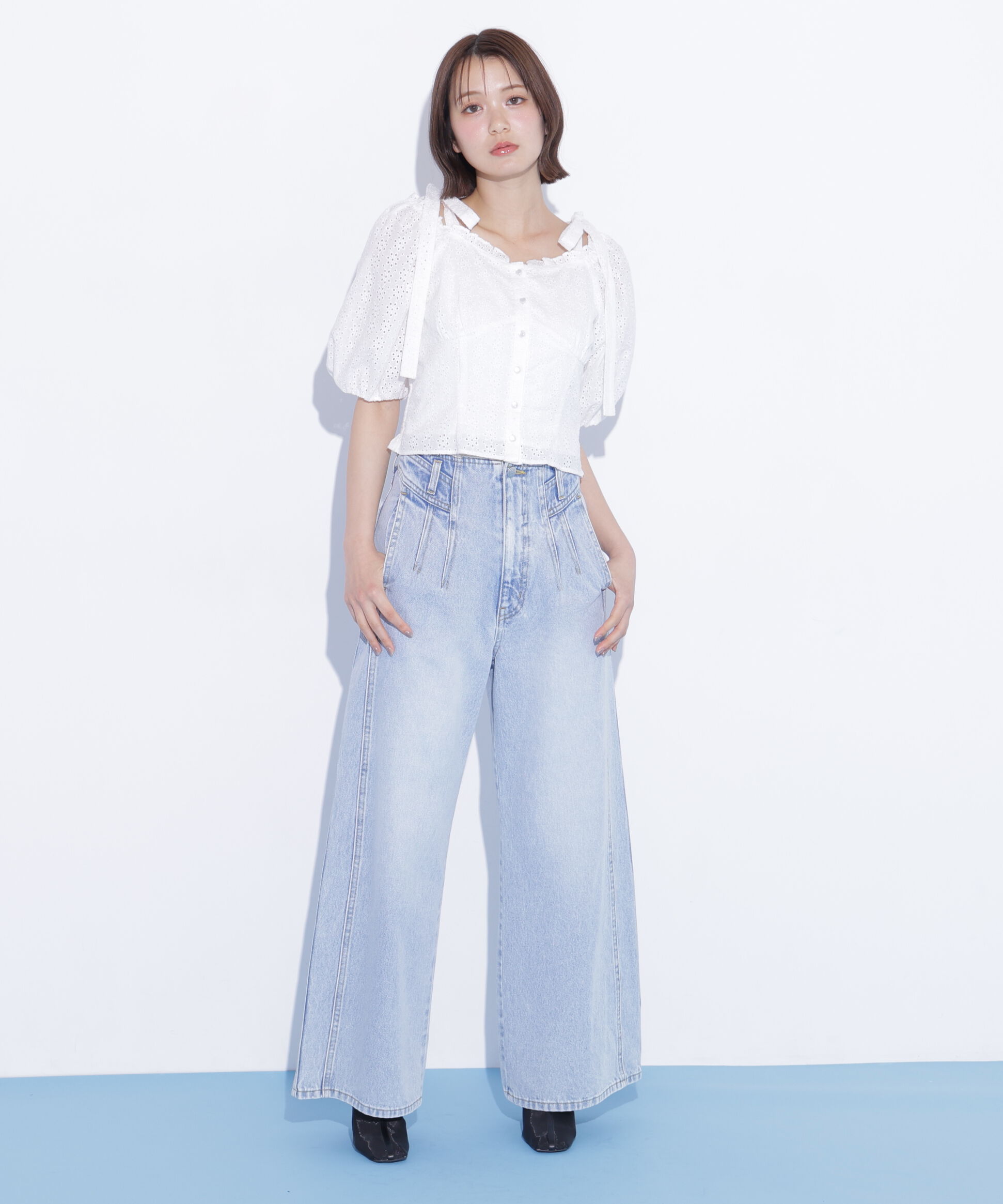  「構築パネルワイドデニム」|その他|