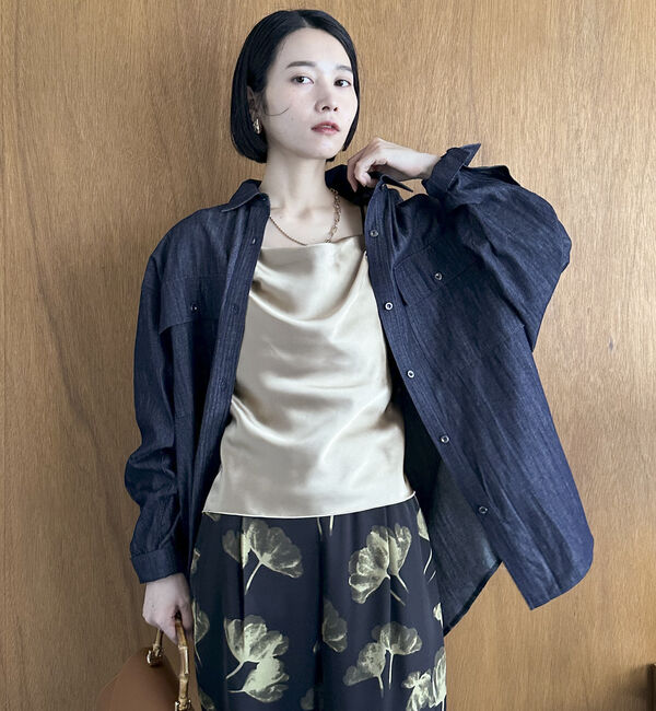 Doux archives「サテンキャミソール」|シャツ・ブラウス|
