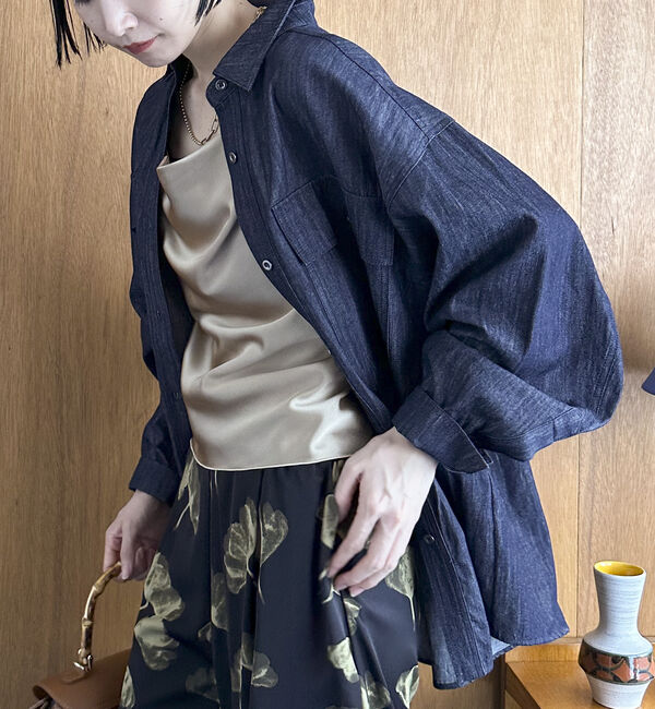 Doux archives「サテンキャミソール」|シャツ・ブラウス|