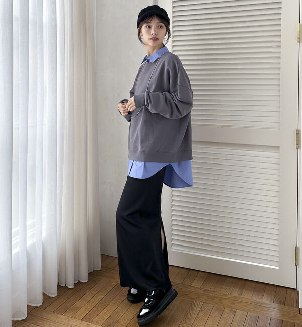 Doux archives「ＵＳコットンボートネックスウェット」|Tシャツ・カットソー|