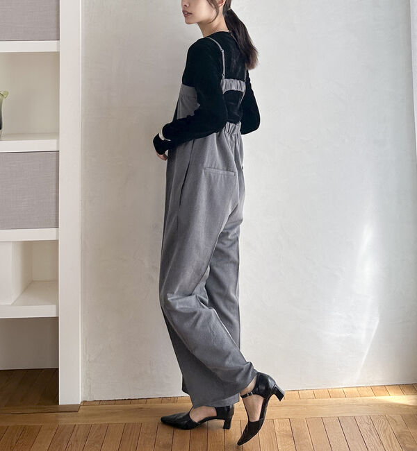 Doux archives「ベアトップサロペット」|ワンピース|CHARCOAL GRAY