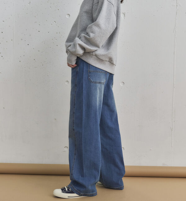 Doux archives「コクーンウエストダブルボタンデニムパンツ」|デニム|