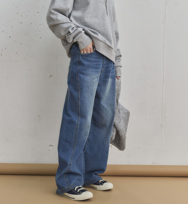 Doux archives「コクーンウエストダブルボタンデニムパンツ」|デニム|