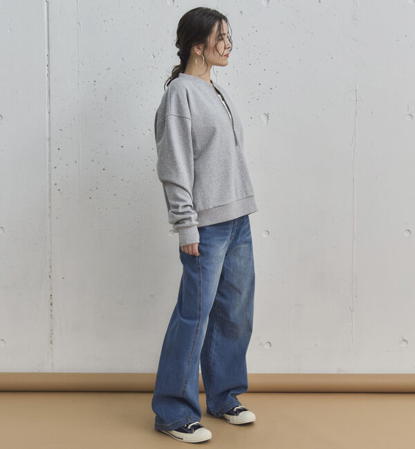 Doux archives「コクーンウエストダブルボタンデニムパンツ」|デニム|