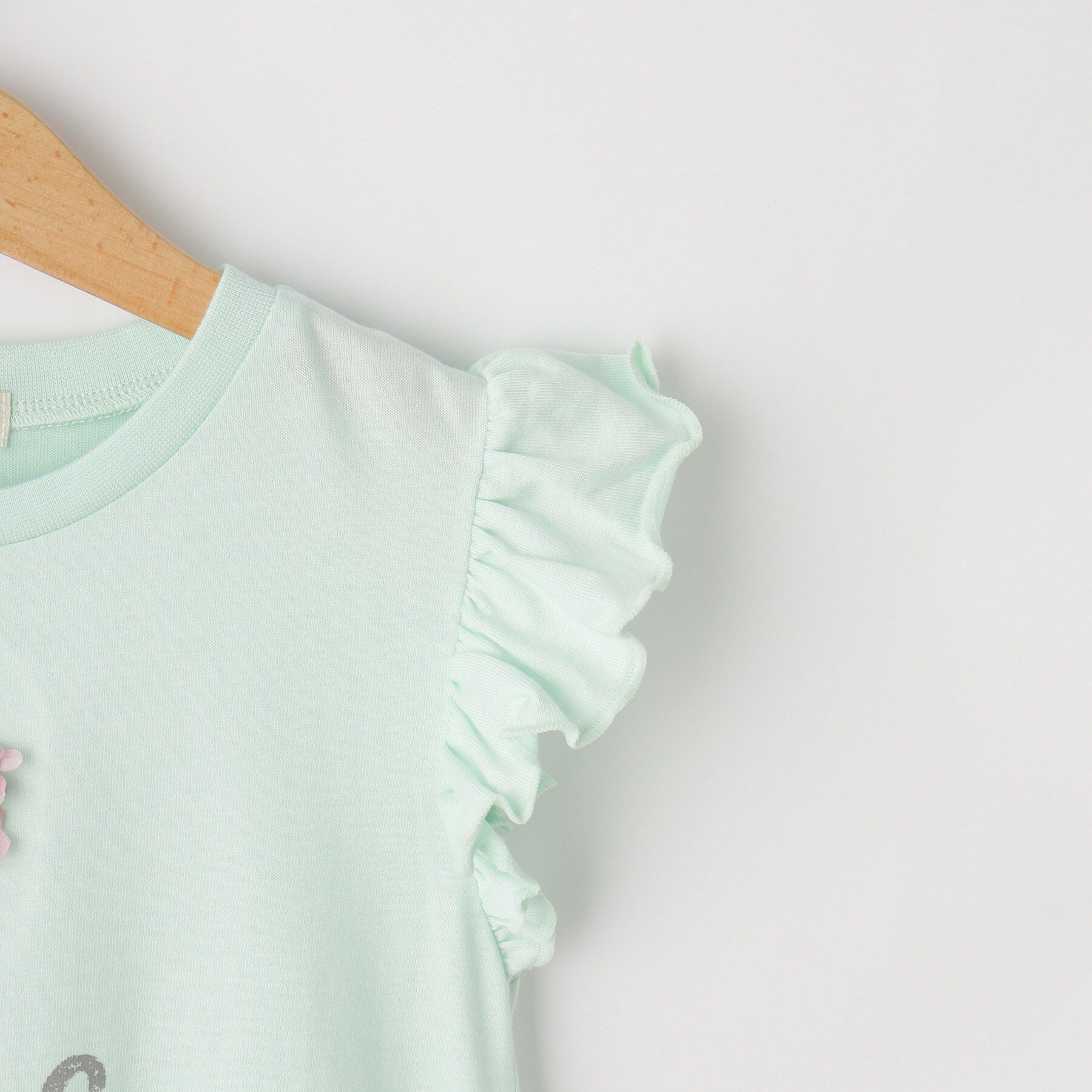 SHOO･LA･RUE「【100-150cm/ひんやり】花びらモチーフTシャツ」|Tシャツ・カットソー|