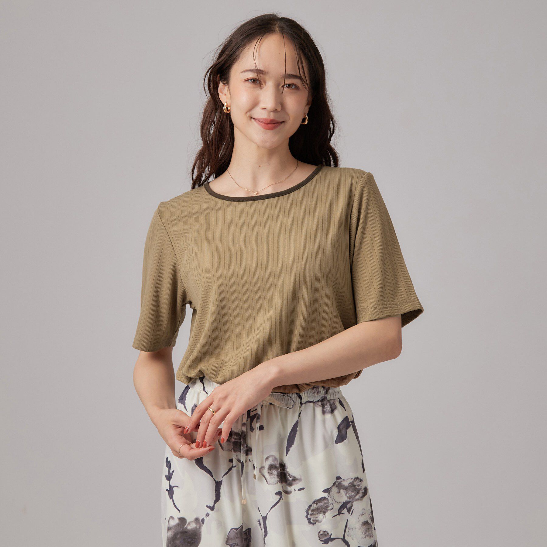 SHOO･LA･RUE「細見えランダムテレコ 配色キャミセット」|その他|