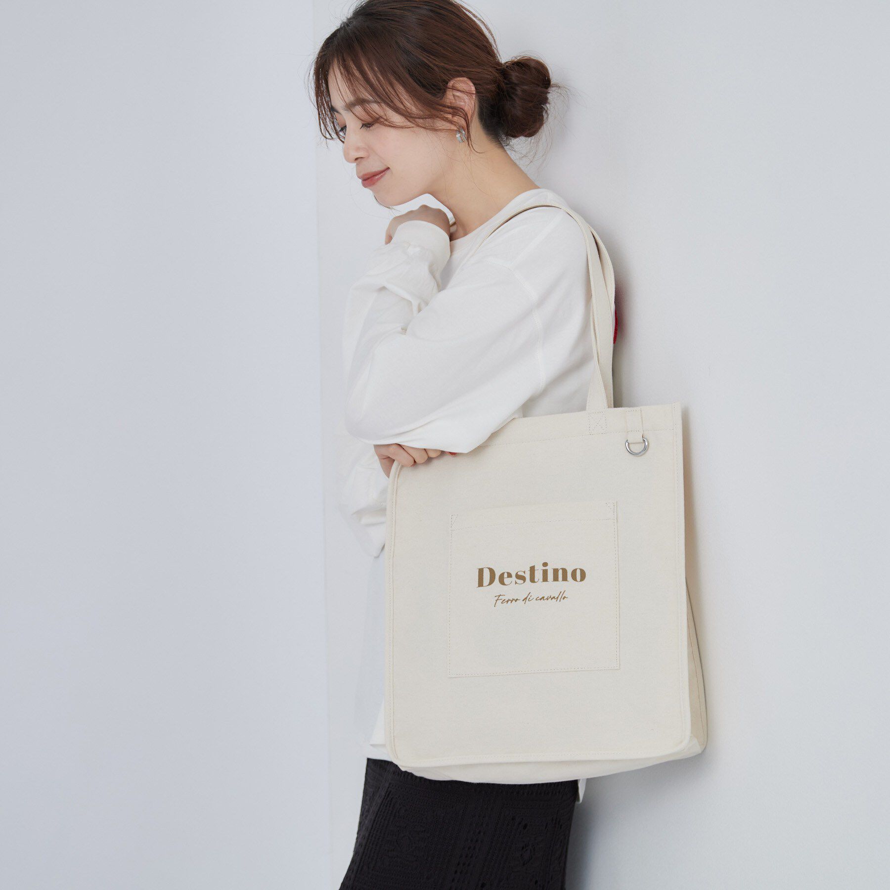 SHOO･LA･RUE「【推し活もできる／うちわが入る】キャンバストートバッグ」|トートバッグ|