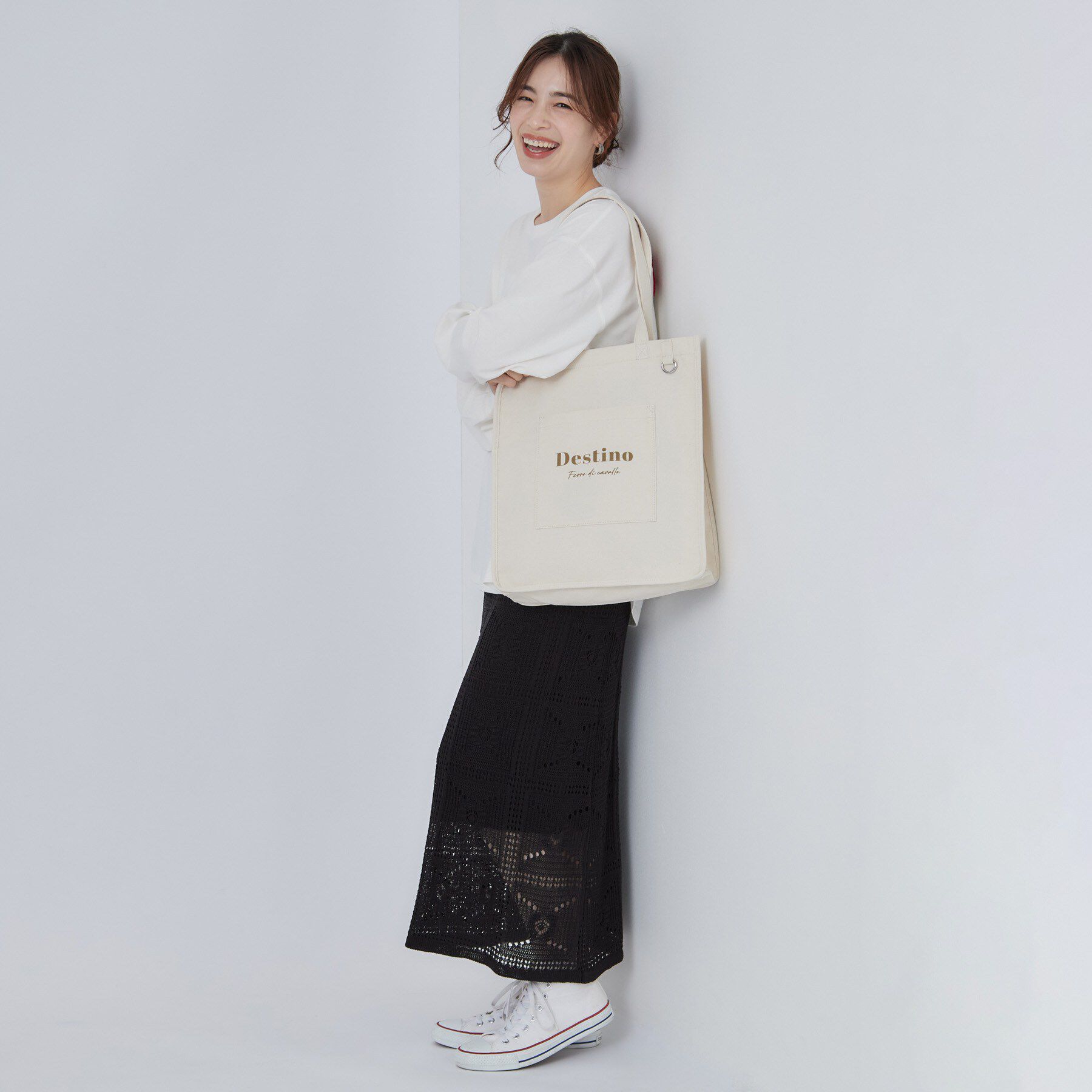 SHOO･LA･RUE「【推し活もできる／うちわが入る】キャンバストートバッグ」|トートバッグ|