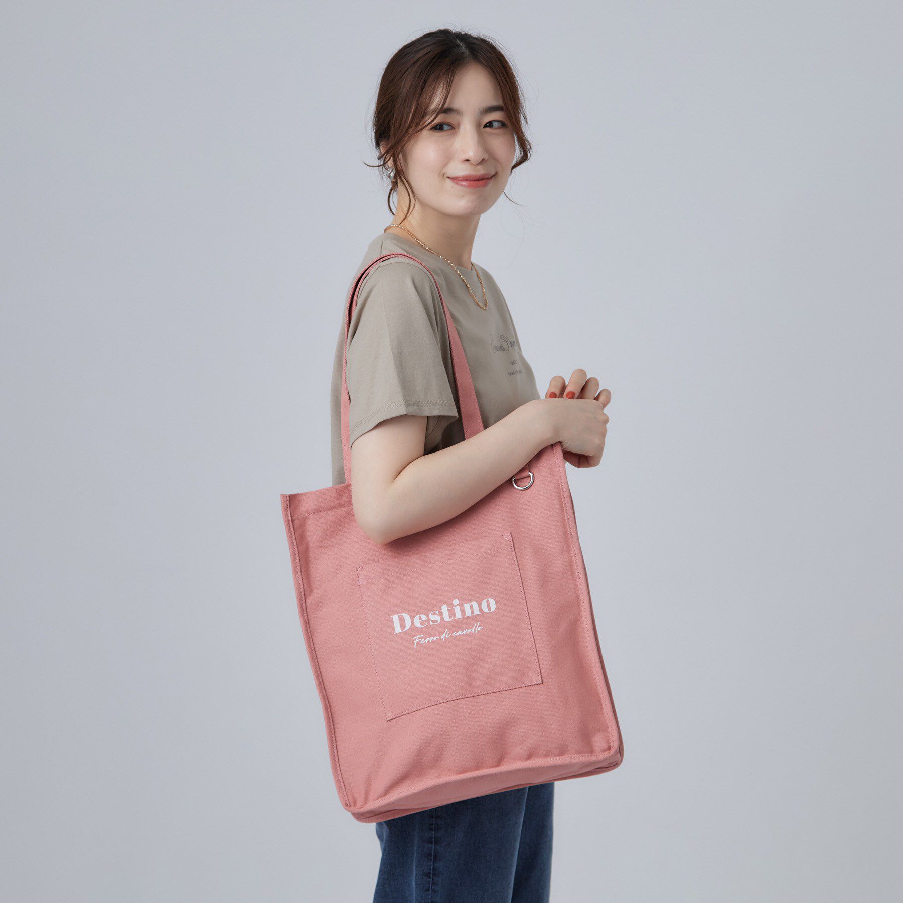 SHOO･LA･RUE「【推し活もできる／うちわが入る】キャンバストートバッグ」|トートバッグ|