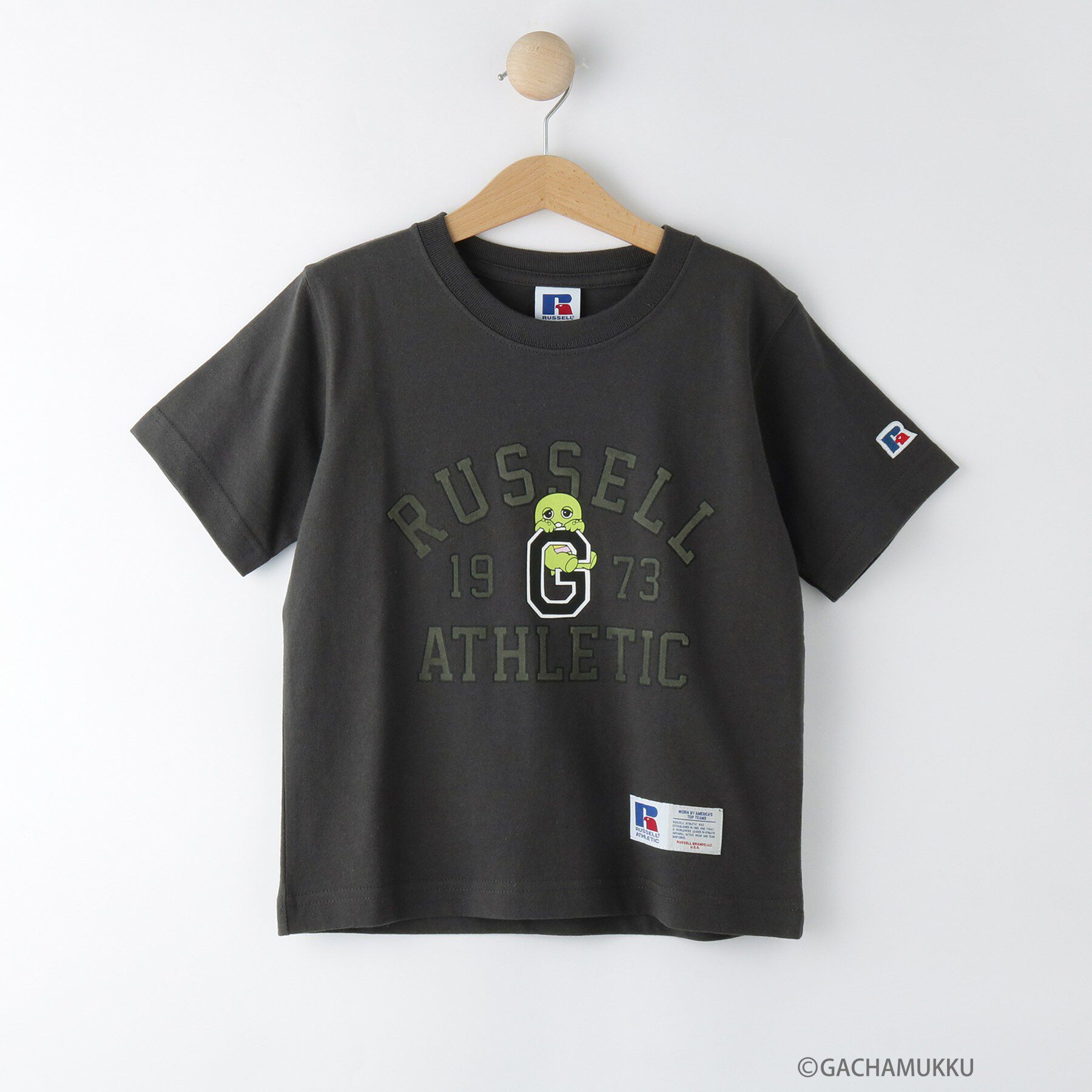 Dessin「ガチャピン・ムック コラボTシャツ」|Tシャツ・カットソー|チャコールグレー(0