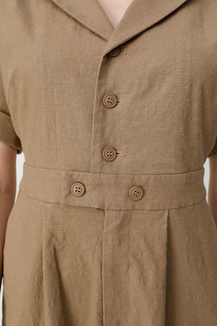 MOUSSY「LINEN BLEND SHIRT オールインワン」|その他|
