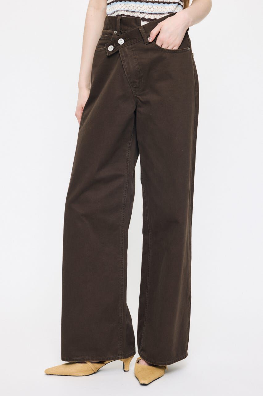 MOUSSY「CROSS CHINO WIDE STRAIGHT」|デニム|