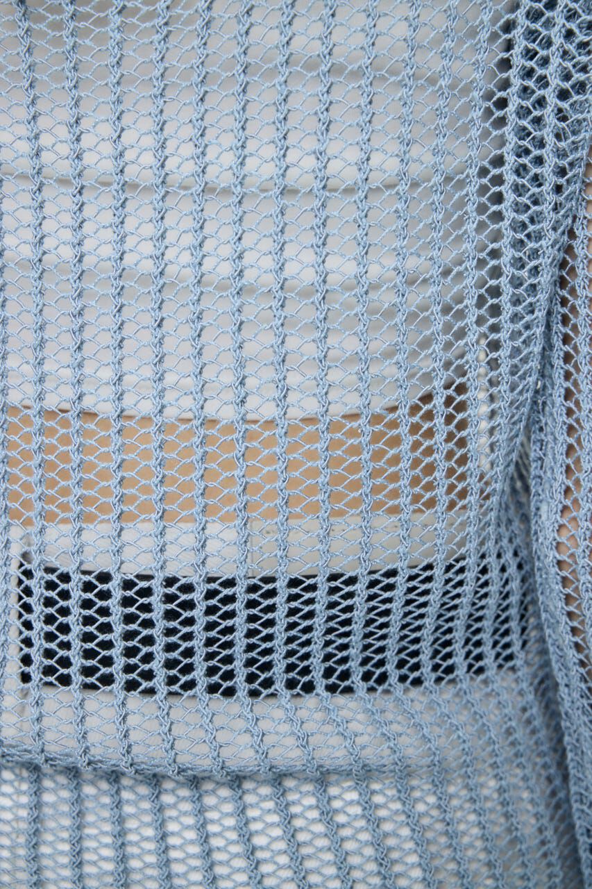 MOUSSY「BOAT NECK MESH KNIT トップス」|ニット・セーター|
