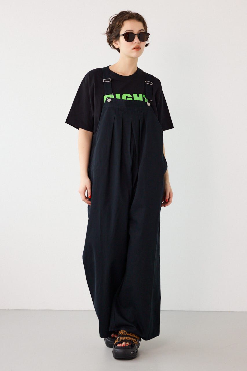 RODEO CROWNS「タックワイドサロペット」|その他|BLK