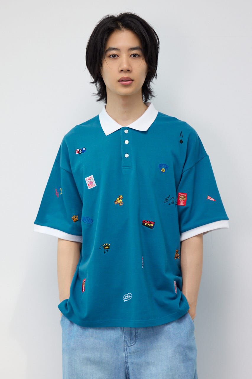RODEO CROWNS「Dotted ポロシャツ」|Tシャツ・カットソー|BLU