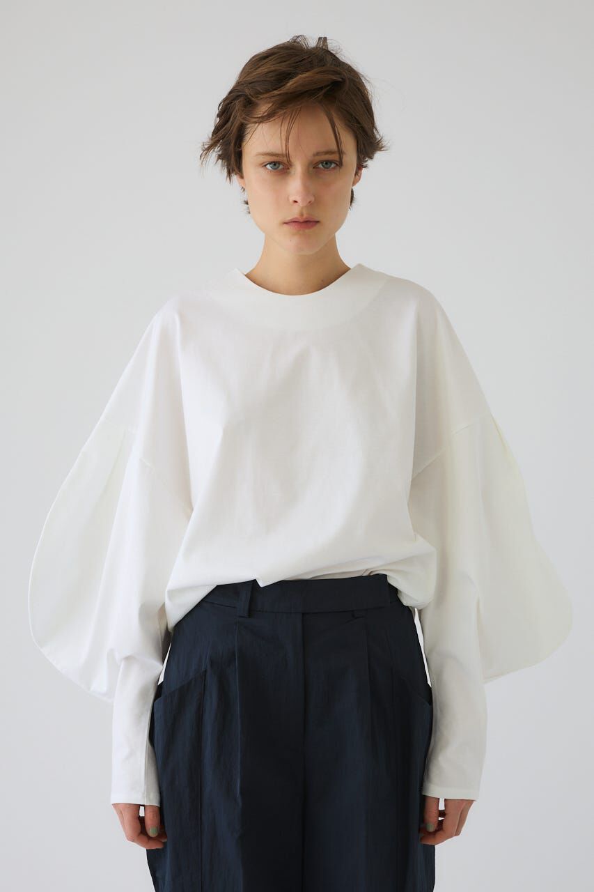 RIM.ARK 「Curved line cotton tops」|Tシャツ・カットソー|WHT
