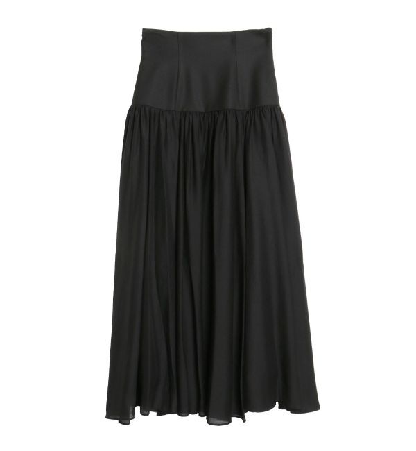 ELENDEEK「SHEER BLOCK FLARED SK」|スカート|