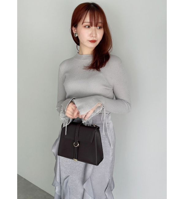 dazzlin「【追加生産分】ヘムレースリブニットトップス」|ニット・セーター|