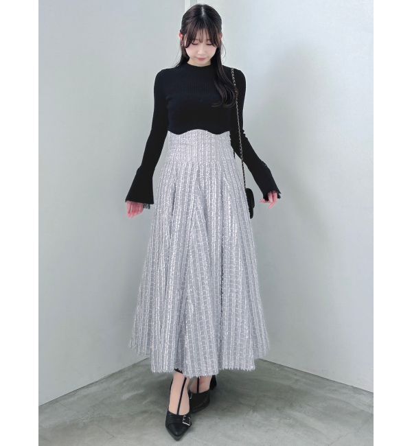 dazzlin「【追加生産分】ヘムレースリブニットトップス」|ニット・セーター|