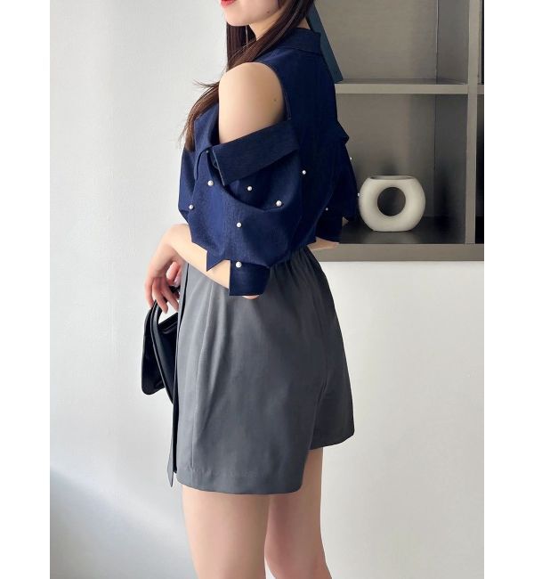 dazzlin「オープンショルダースリーブブラウス」|シャツ・ブラウス|