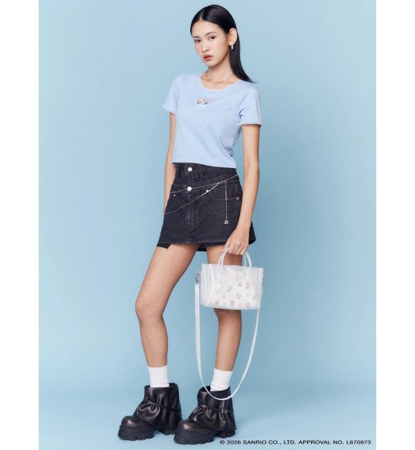 EMODA「【日焼けHello Kitty&My Melody&times;EMODA】MINI LACE T/S」|Tシャツ・カットソー|
