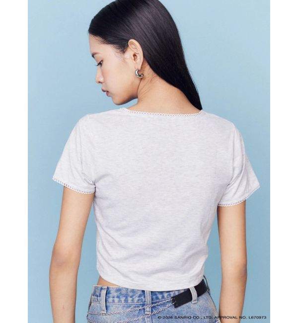 EMODA「【日焼けHello Kitty&My Melody&times;EMODA】MINI LACE T/S」|Tシャツ・カットソー|
