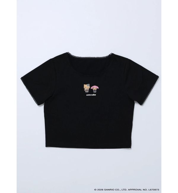 EMODA「【日焼けHello Kitty&My Melody&times;EMODA】MINI LACE T/S」|Tシャツ・カットソー|