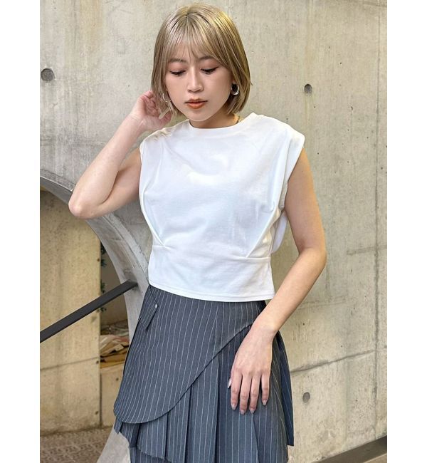 MURUA「ウエストタックノースリトップス」|Tシャツ・カットソー|