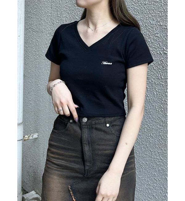 MURUA「ライティングロゴプレートTシャツ」|Tシャツ・カットソー|