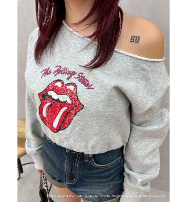 EVRIS「【ザ・ローリング・ストーンズ】ワンショルスウェット」|スウェット・ジャージ|