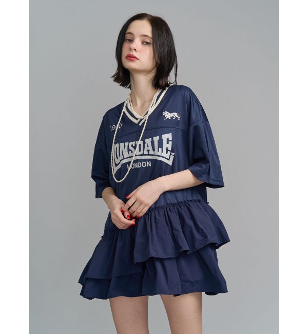 jouetie「【LONSDALE&times;jouetie】ユニフォームワンピース」|ワンピース|ネイビー