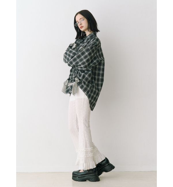 jouetie「レースフリルフィットフレアパンツ」|その他|