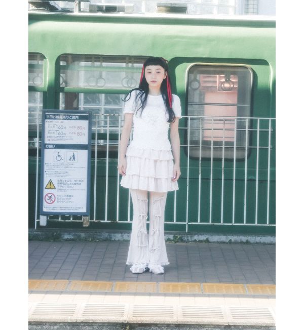merry jenny「リボンフレアリブパンツ」|その他|