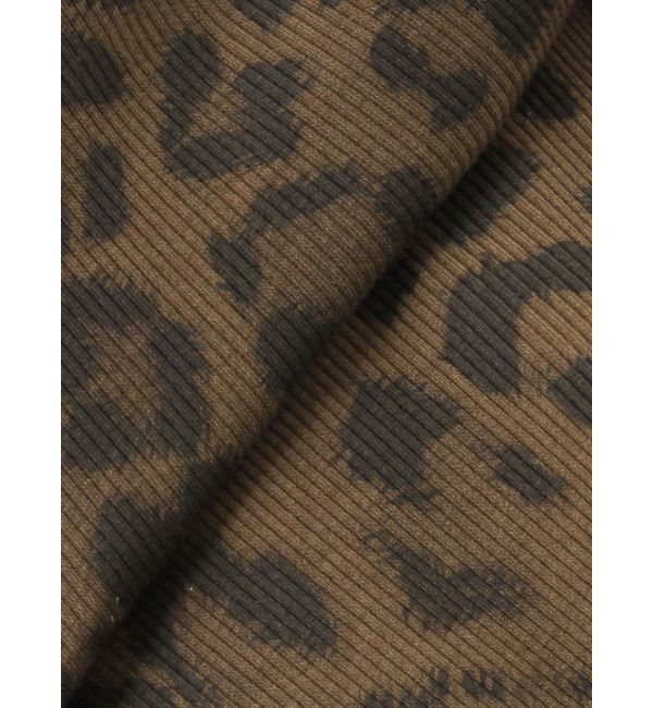 GYDA「LEOPARD HEM DRAPE EDGEベアTOPS」|チューブトップ|