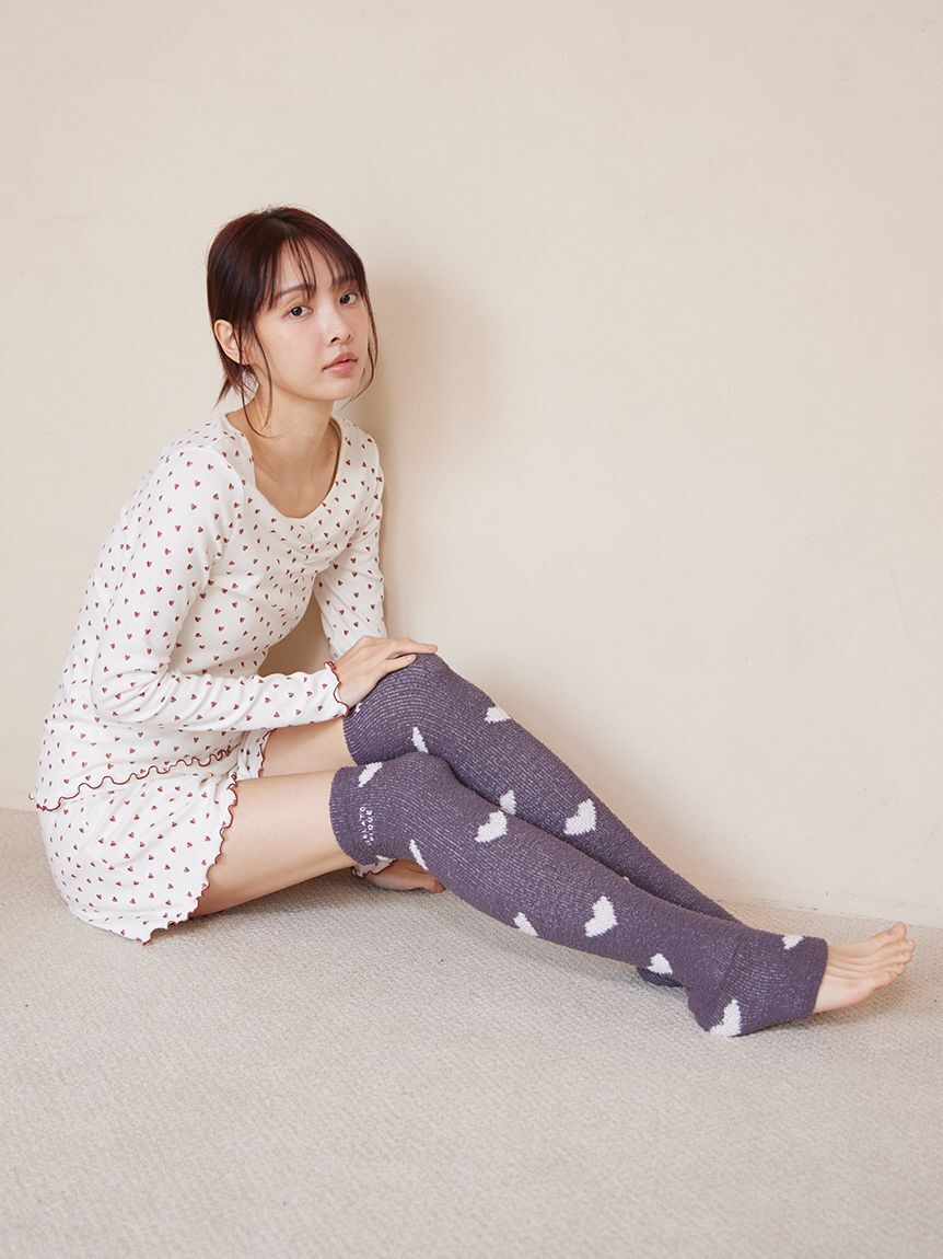 gelato pique Sleep「【ONLINE限定】【Sleep】ハート柄着圧ソックス」|その他|