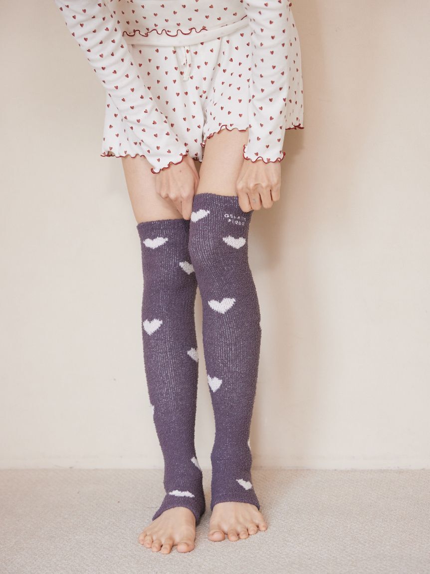 gelato pique Sleep「【ONLINE限定】【Sleep】ハート柄着圧ソックス」|その他|GRY