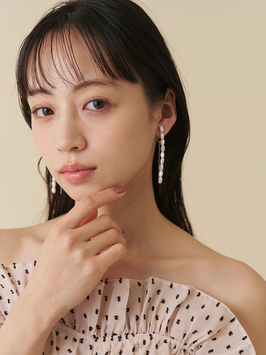 SNIDEL「パールバリエイヤリング」|イヤリング|