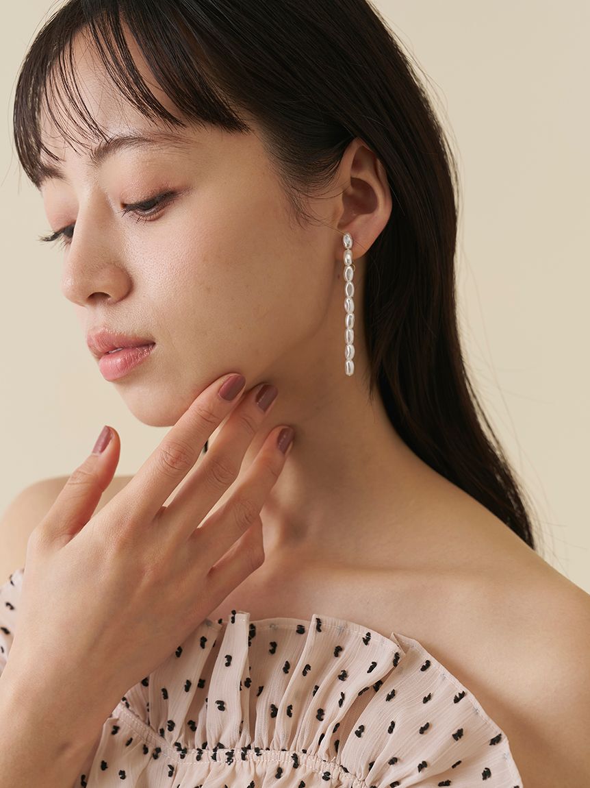 SNIDEL「パールバリエイヤリング」|イヤリング|